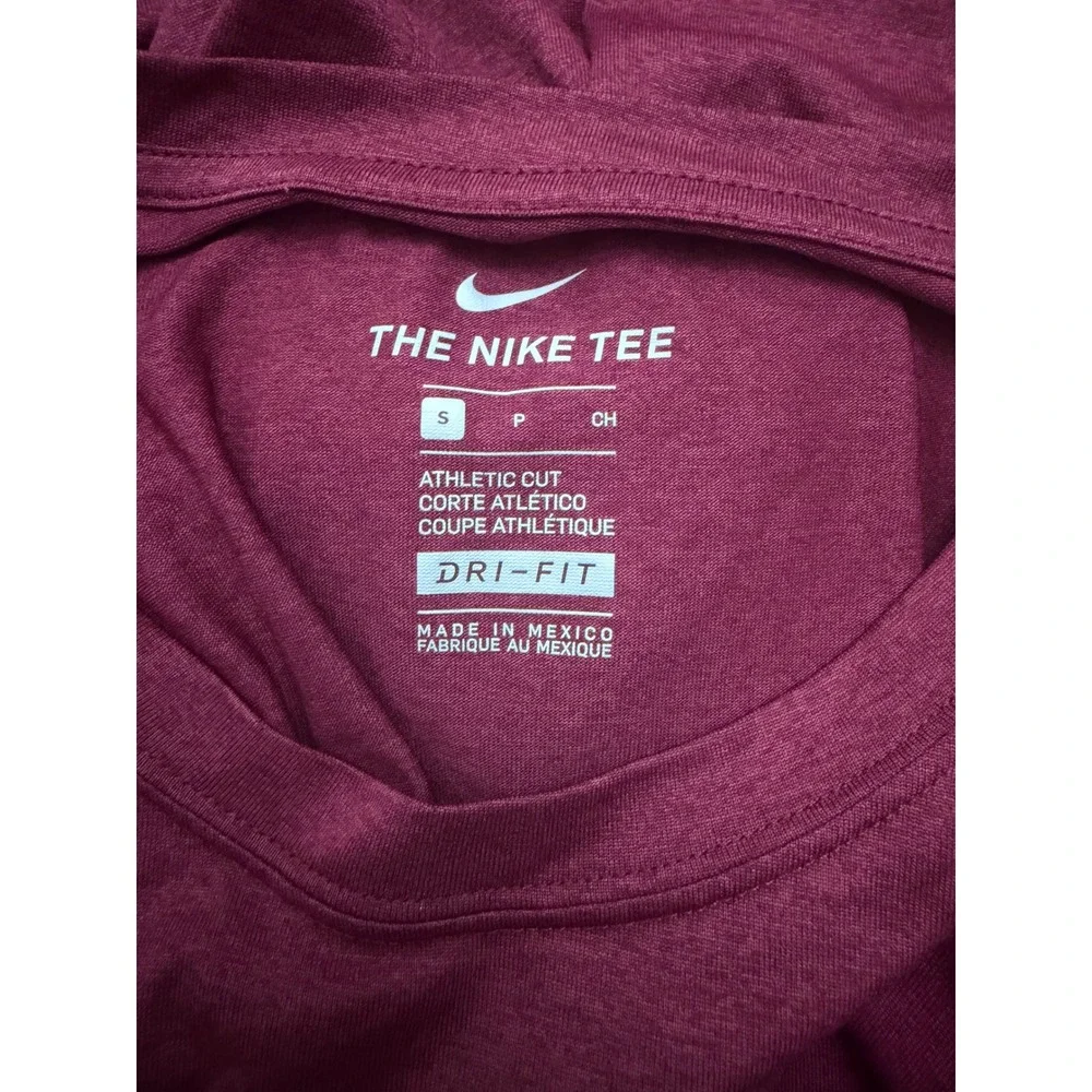 Nike FSU Seminoles Baseball Mens Small Maroon Excellent Dri-FIT Athletic T-Shirt